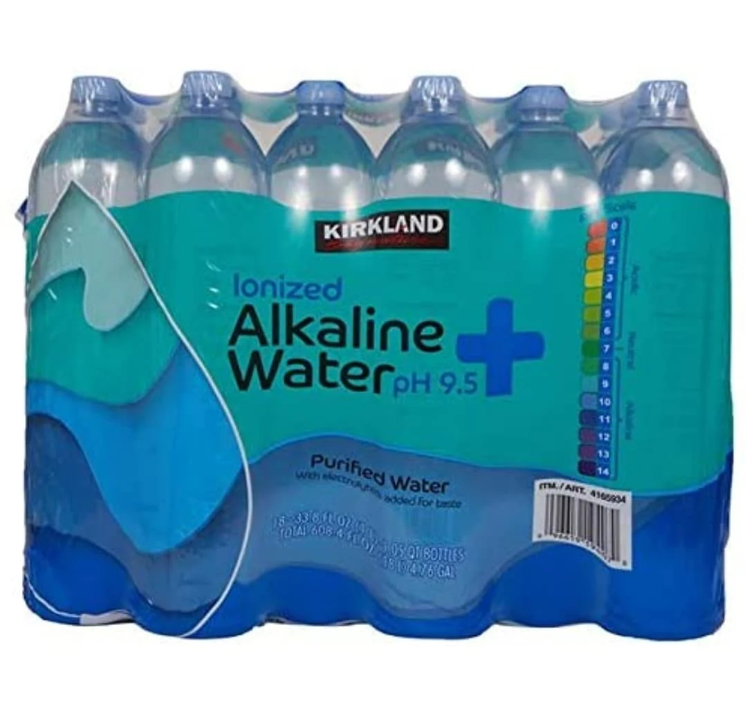KIRKLAND SIGNATURE Alkaline Water, 33.8 Fl Oz (Pack of 18) - Image 3