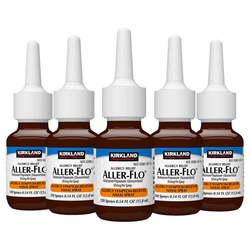 Kirkland Signature Aller-Flo 50mcg. Allergy Spray, 5 Bottles - Image 2