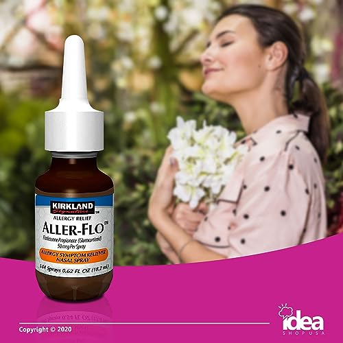 Kirkland Signature Aller-Flo Fluticasone Propionate (Glucocorticoid) 50 mcg, Nasal Allergy Spray (1 Bottle 144 Metered Sprays) Bundle with Exclusive "Allergy Relief" - Better Idea Guide - Image 6