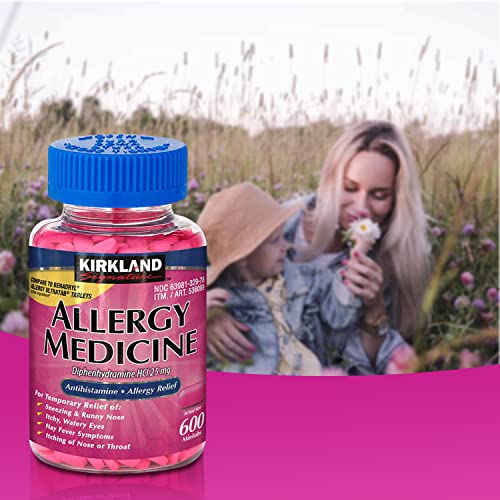 Kirkland Signature Allergy Medicine 25 mg, 600 Ct Bundle with Exclusive "Allergy Relief" - Better Idea Guide (2 Items) - Image 4