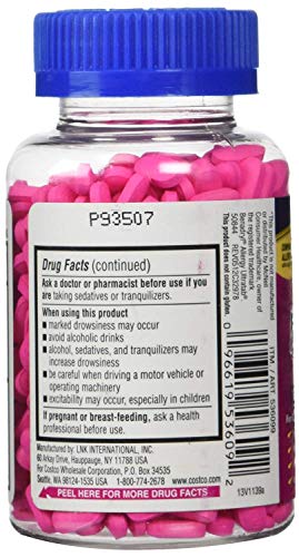 Kirkland Signature Allergy Medicine Diphenhydramine HCI 25 mg - 600 Minitabs - 2 Pack - Image 2