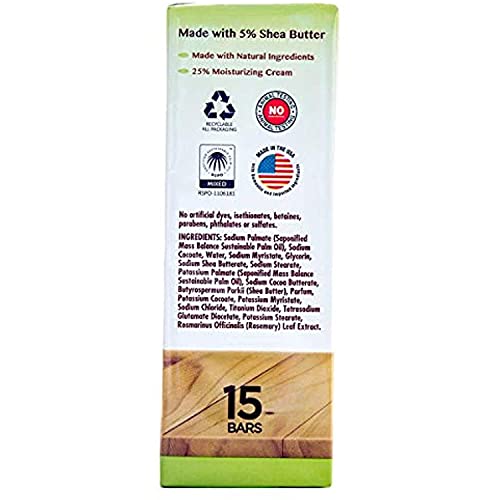 Kirkland Signature Bar Soap with Shea Butter, 4.5 Ounce (15 Count) - Image 4