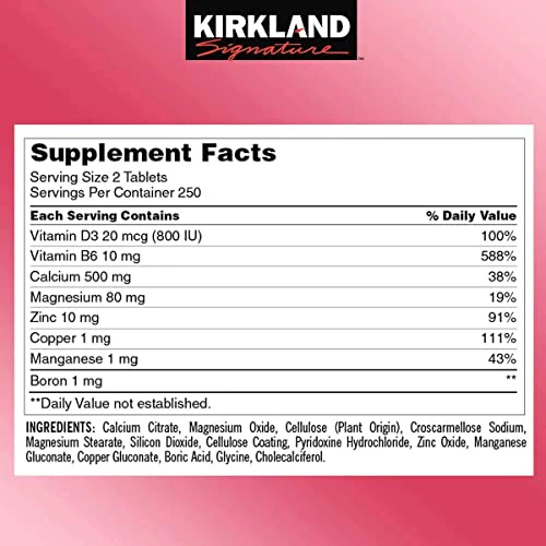 Kirkland Signature – Calcium Citrate, Magnesium and Zinc 500 Tablets + Vitamin E 400IU, 500 Softgels (Bundle of 2 Units Total) - Image 8