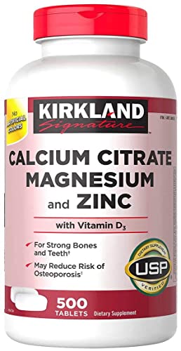 Kirkland Signature – Calcium Citrate, Magnesium and Zinc 500 Tablets + Vitamin E 400IU, 500 Softgels (Bundle of 2 Units Total) - Image 9
