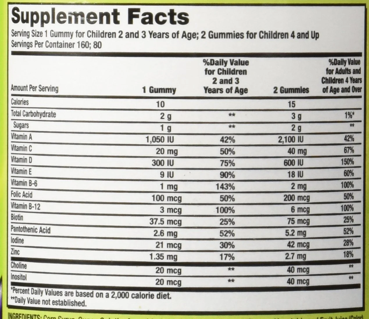 Kirkland Signature Children's Complete Multivitamin, 320 Gummies (2 Pack) - Image 3