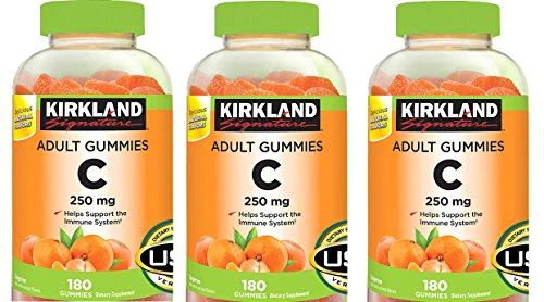 Kirkland Signature jeoYWa Vitamin C 250 mg, 180 Adult Gummies (3 Pack)
