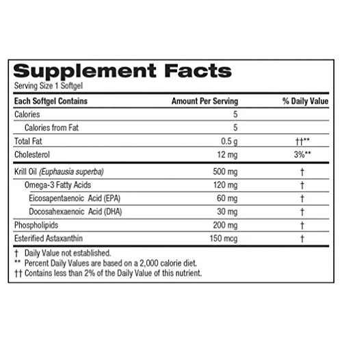 Kirkland Signature Krill Oil 500 mg., 160 Softgels - Image 2
