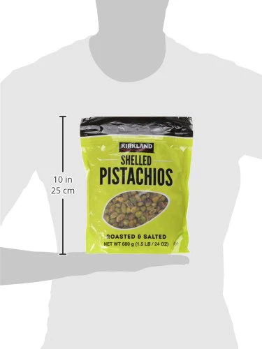 Kirkland Signature Nuts, Shelled Pistachios Roasted & Salted 24 Ounce (Pack of 1) - Image 3