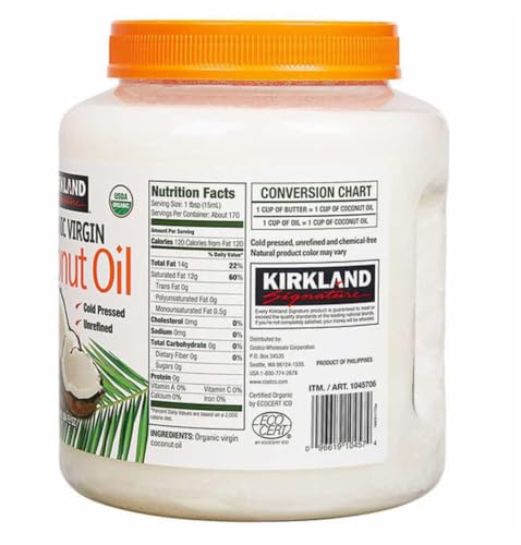 Kirkland Signature, Organic Virgin Coconut Oil, 84 fl oz - Image 3