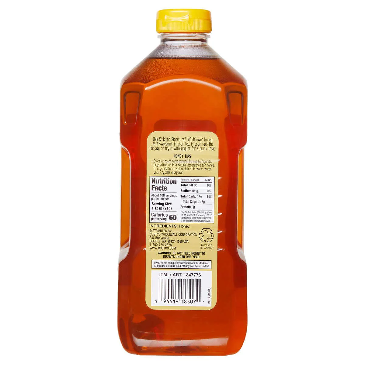 Kirkland Signature Premium Wildflower Honey 5 Lbs 100% Pure - Image 2
