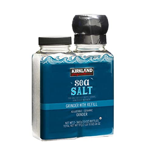 Kirkland Signature Sea Salt, Grinder with Refill, 13 Ounce (2 Count) - Image 4