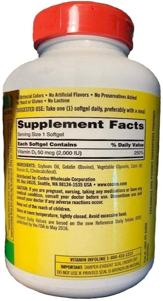 Kirkland Signature – Super B-Complex with Electrolytes 500 Tablets + Vitamin D3 2000IU, 600 Softgels + Vitamin B12 5000mcg, Cherry Flavor, 300 Tablets (Bundle of 3 Units Total) - Image 5
