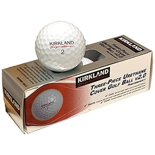 Kirkland Signature Three-Piece Urethane Cover Golf Ball v2.0, 1 Dozen, 12 Count, White - Image 5