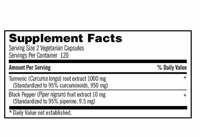 Kirkland Signature Turmeric 1000 mg, 1 Bottle of 240 Capsules - Image 2