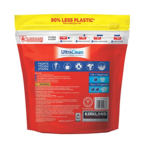 Kirkland Signature Ultra Clean HE Laundry Detergent Pacs with Patented Catch & Release Technology - 152 Count - Image 2