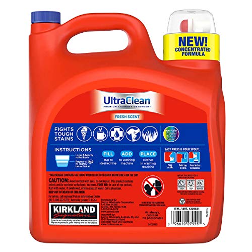 Kirkland Signature Ultra Clean HE Liquid Laundry Detergent, 146 loads, 194 fl oz - Image 2