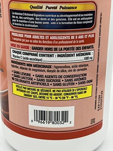 Kirkland Signature Vitamin C, 1000mg, 500 Tabs - Image 3