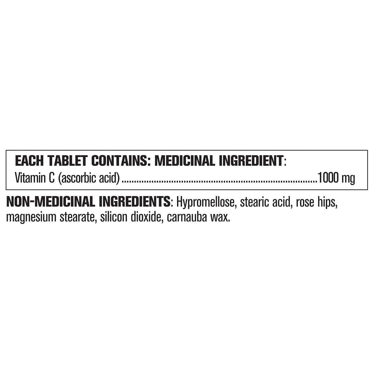 Kirkland Signature Vitamin C, 1000mg, 500 Tabs - Image 5