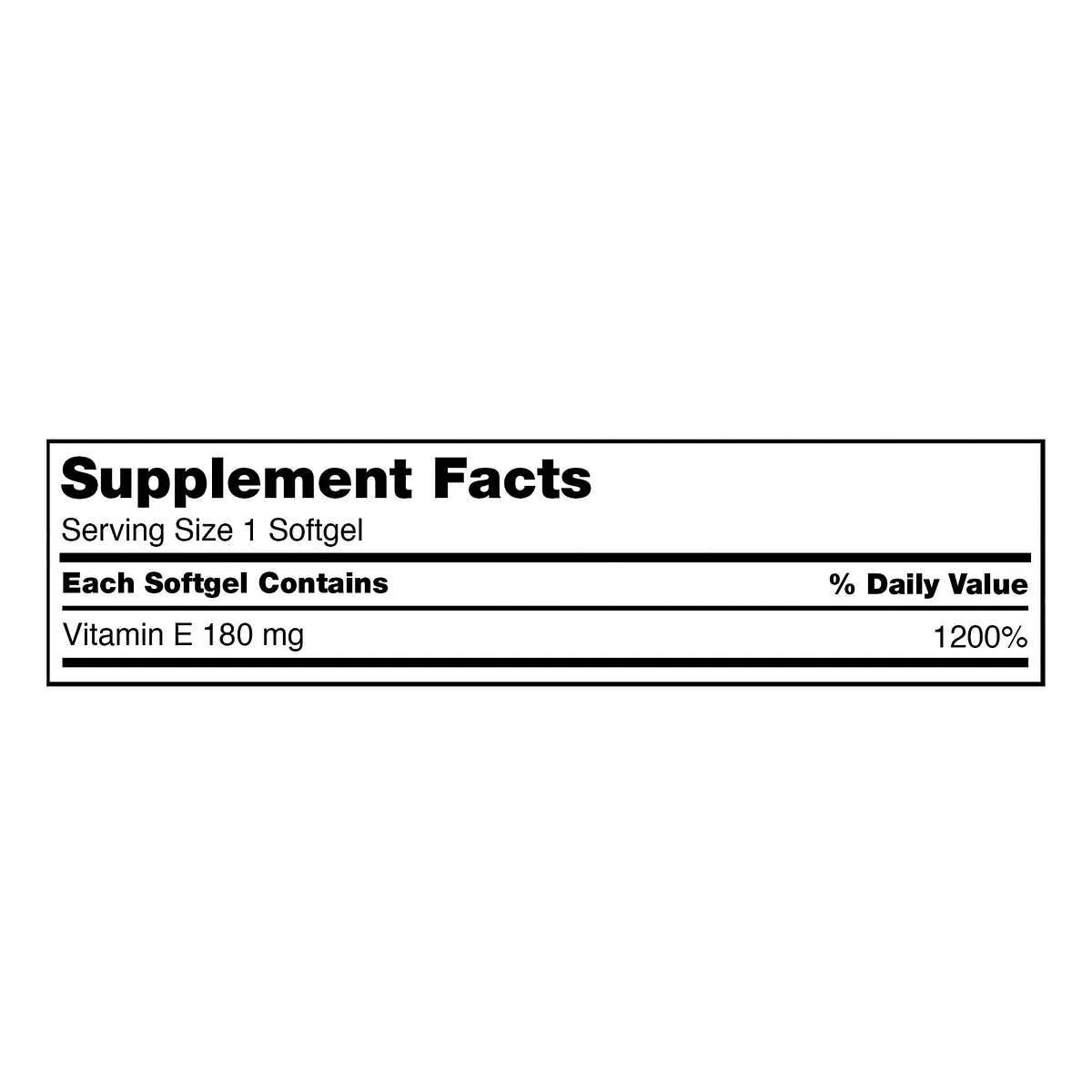 Kirkland Signature, Vitamin E 400 IU brdqt 500 Softgels (Pack of 2) - Image 2