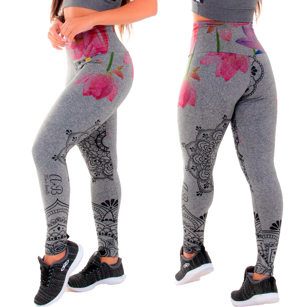 KIT 4 LEGGINGS MESCLA SUBLIMADA ZERO TRANSPARÊNCIA - Image 3