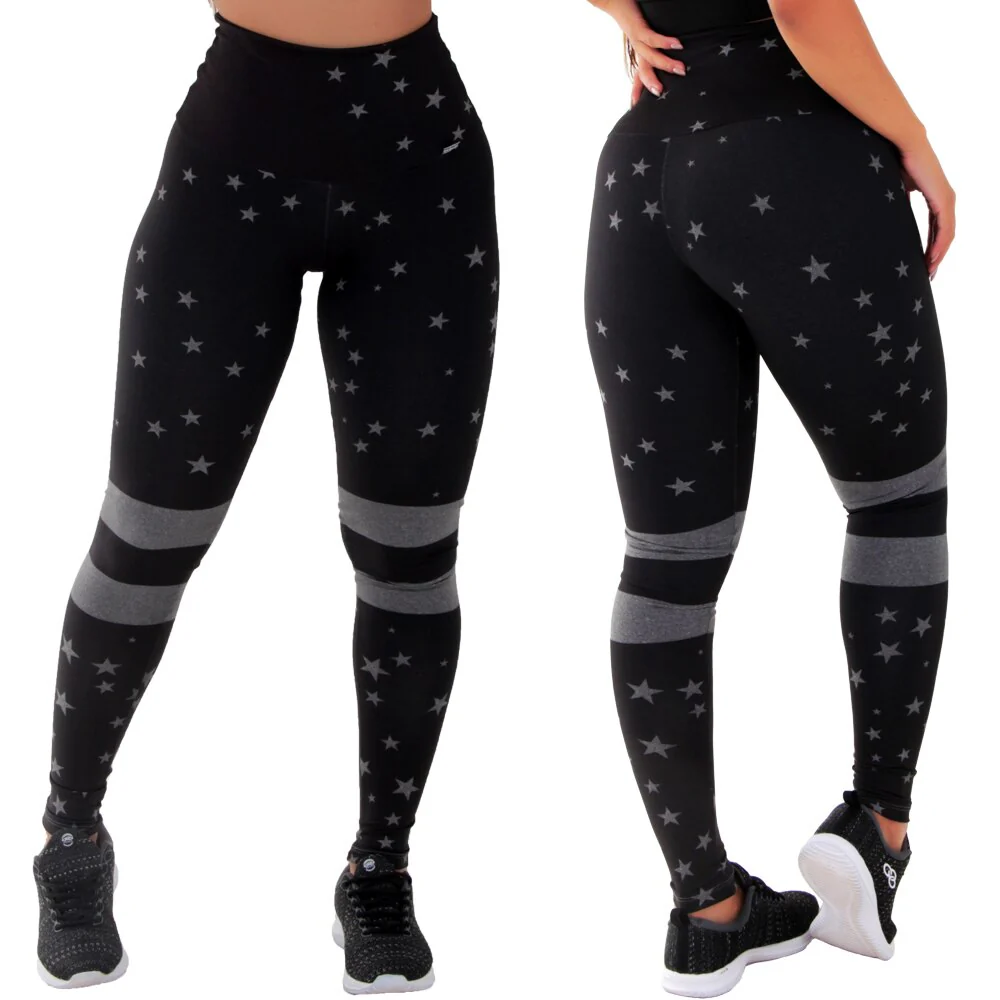 KIT 4 LEGGINGS MESCLA SUBLIMADA ZERO TRANSPARÊNCIA - Image 4