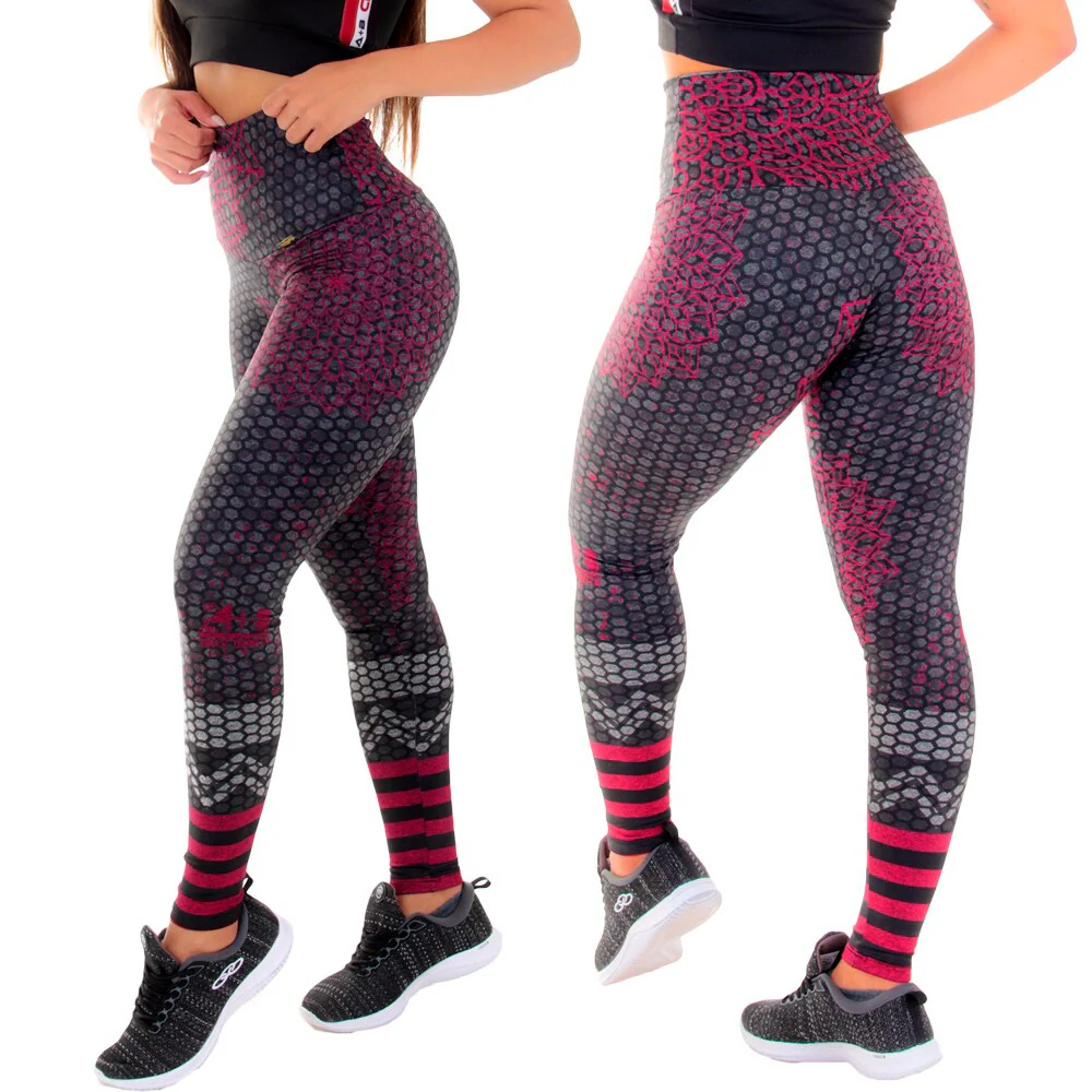 KIT 4 LEGGINGS MESCLA SUBLIMADA ZERO TRANSPARÊNCIA - Image 5