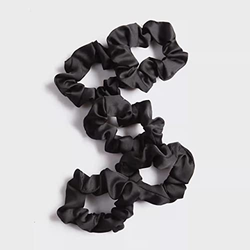 Kitsch Satin Hair Scrunchies for Women - Softer Than Silk Scrunchies for Hair | Satin Scrunchies for Girls & Satin Hair Ties for Women | Holiday Gift | Cute Satin Hair Scrunchie for Styling, 5 pack - Image 2