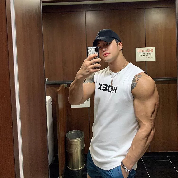Korean Style Fashion Brand Cotton Muscle Brother Sportswear Vest - Image 2