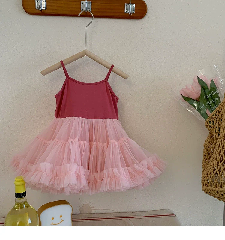 Korean Style Girl Dress Summer Dress Pettiskirt 2024 New Arrival Girl Princess Dress Fashion Baby Performance Dance Skirt - Image 11