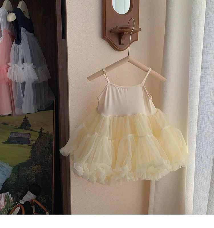 Korean Style Girl Dress Summer Dress Pettiskirt 2024 New Arrival Girl Princess Dress Fashion Baby Performance Dance Skirt - Image 5