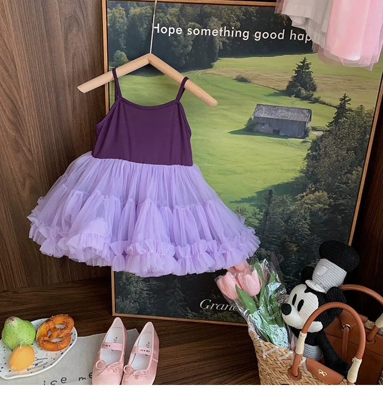 Korean Style Girl Dress Summer Dress Pettiskirt 2024 New Arrival Girl Princess Dress Fashion Baby Performance Dance Skirt - Image 8