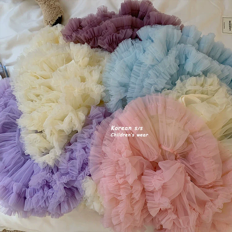 Korean Style Girl Dress Summer Dress Pettiskirt 2024 New Arrival Girl Princess Dress Fashion Baby Performance Dance Skirt - Image 3