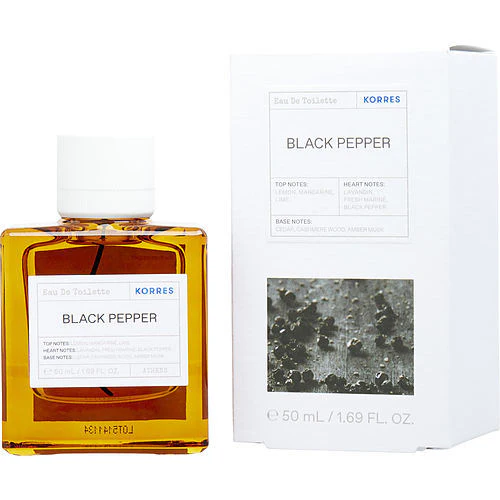 KORRES BLACK PEPPER by Korres EDT SPRAY 1.7 OZ