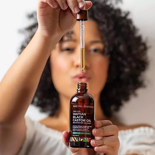 Kreyol Essence - Rosemary Peppermint Haitian Black Castor Oil for Skin and Hair, 3.4 Oz Glass Bottle -, Natural Humectant, Hair Growth. - Image 8