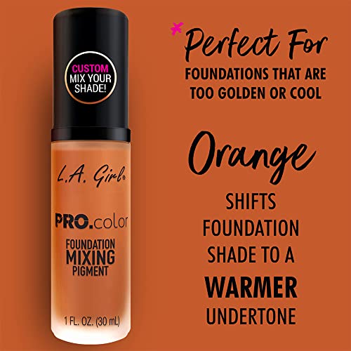 L.A. Girl Pro Matte Mixing Pigment, Orange, 1 Fluid Ounce - Image 2