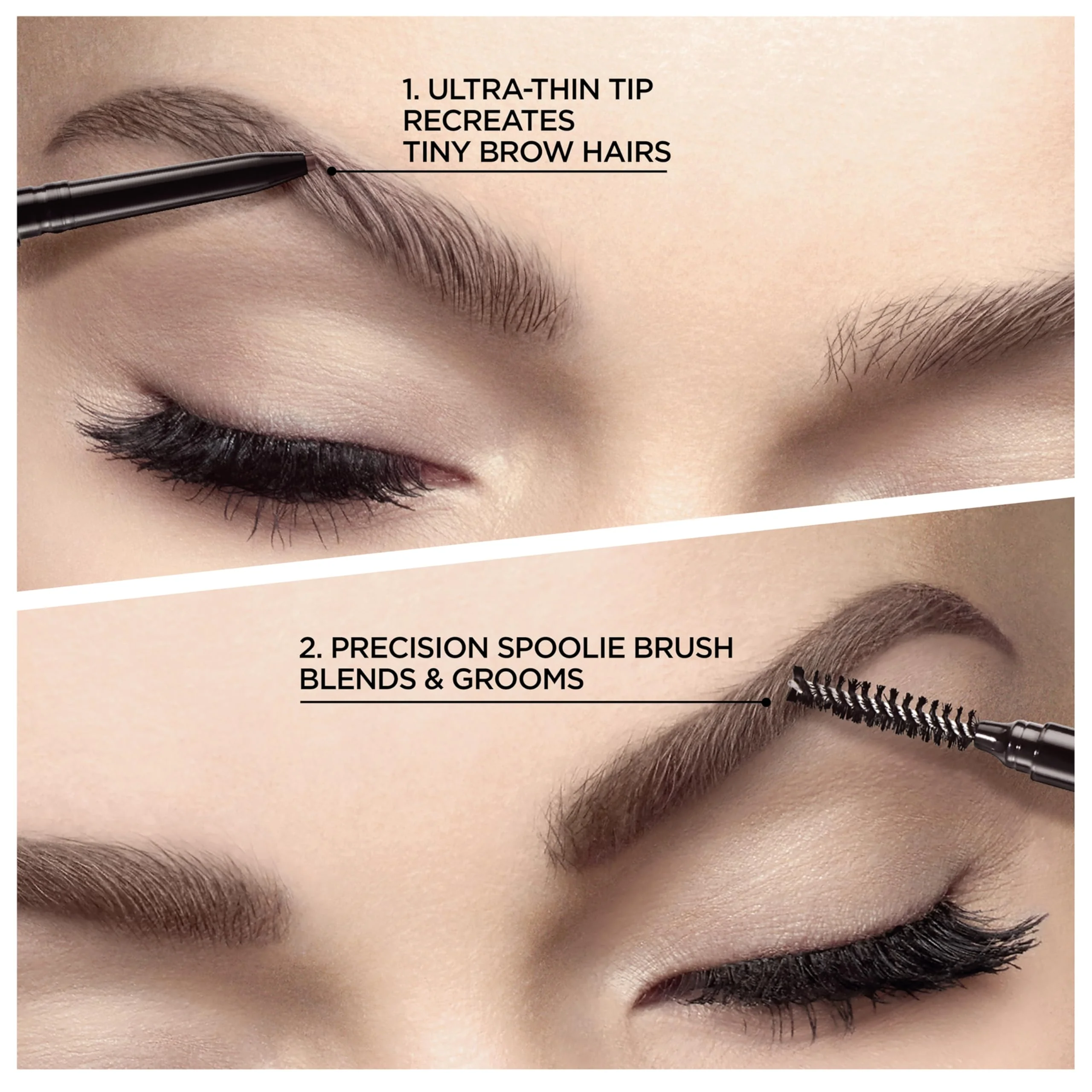 L’Oréal Paris Makeup Brow Stylist Definer Waterproof Eyebrow Pencil, Ultra-Fine Mechanical Pencil, Draws Tiny Brow Hairs and Fills in Sparse Areas and Gaps, Dark Brunette, 0.003 Oz - Image 7
