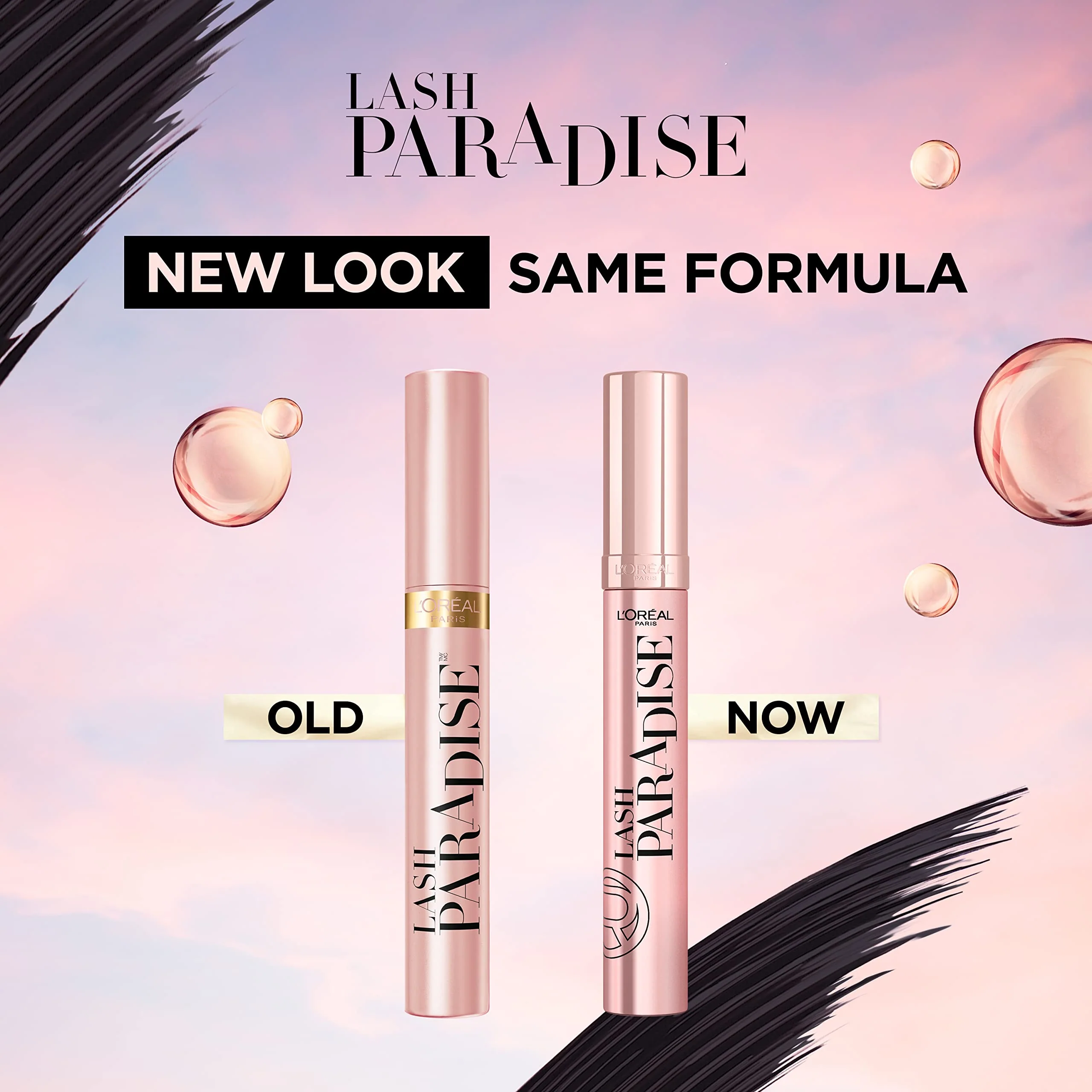L’Oréal Paris Voluminous Makeup Lash Paradise Mascara, Voluptuous Volume, Intense Length, Feathery Soft Full Lashes, No Flaking, No Smudging, No Clumping, Blackest Black, 1 Count, Packaging May Vary - Image 8