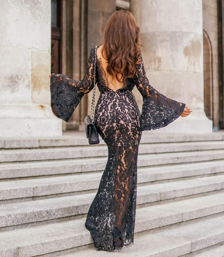 Sexy Lace dress evening dress - Image 8