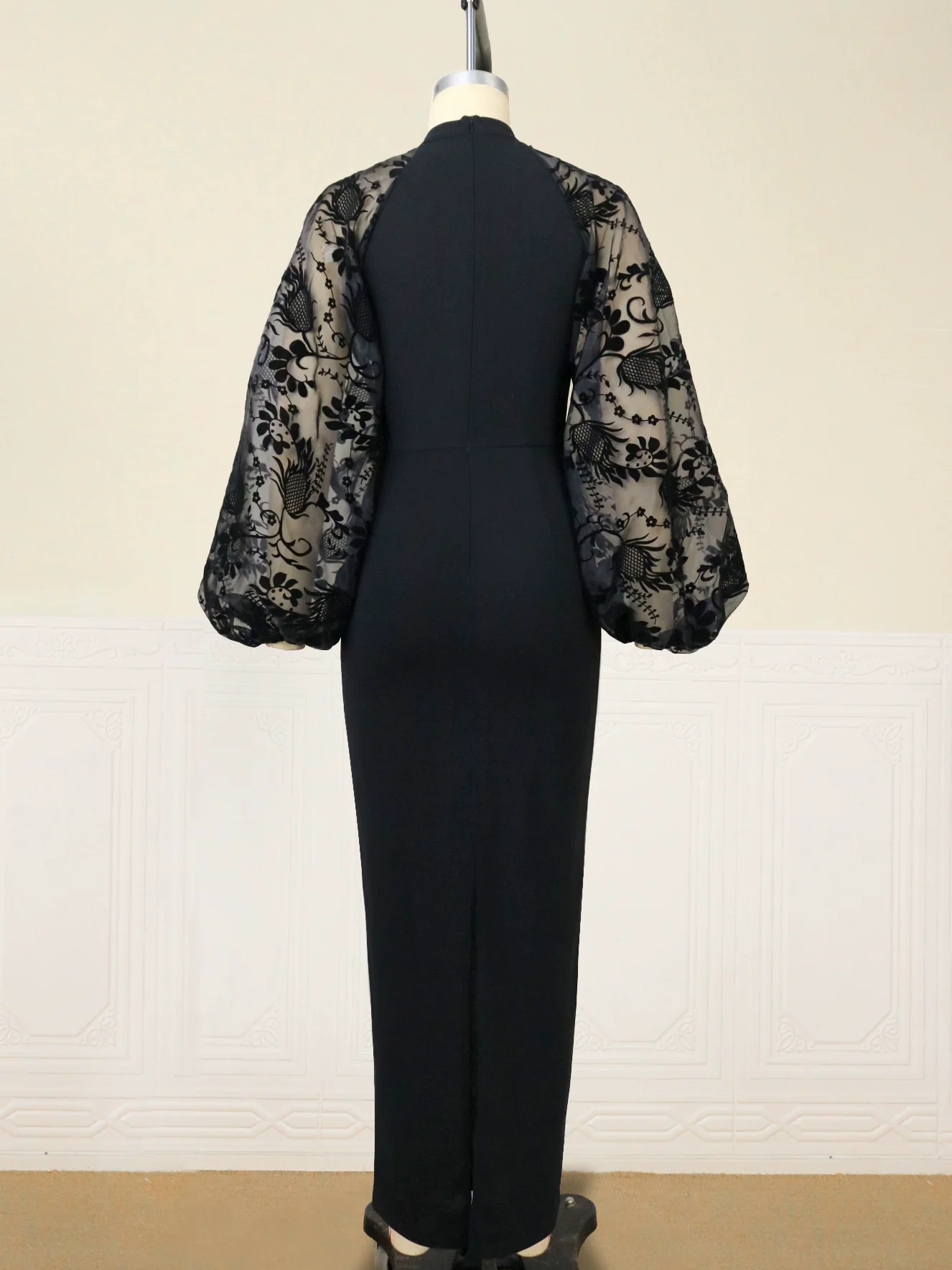 Lace European/American plus Size Commuter Dress Lace - Image 3