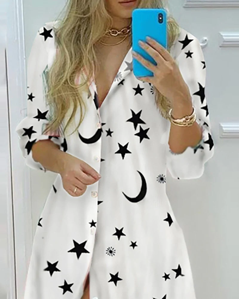 Ladies New Dress Fashion 2023 Color Matching Slim Short-Sleeved Shirt Dress Casual Home Street Commuter Plus Size Dress Vestidos - Image 11