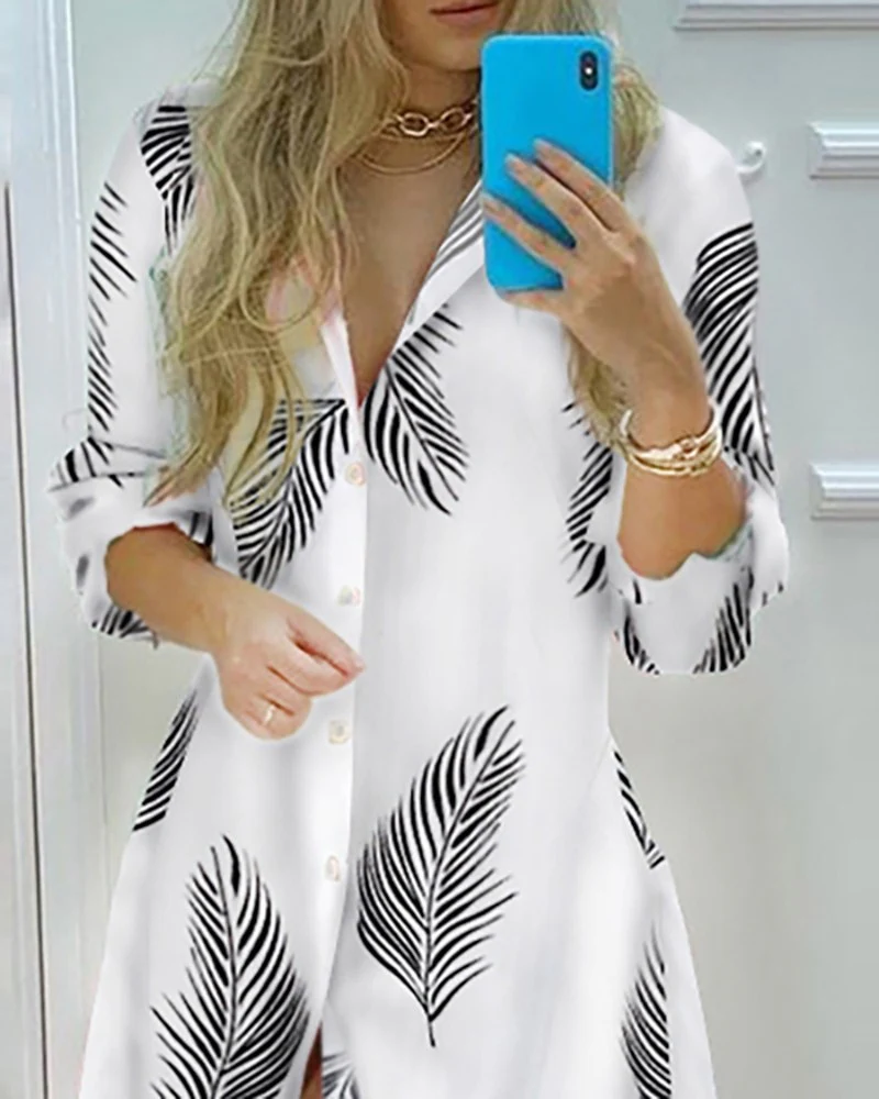 Ladies New Dress Fashion 2023 Color Matching Slim Short-Sleeved Shirt Dress Casual Home Street Commuter Plus Size Dress Vestidos - Image 4