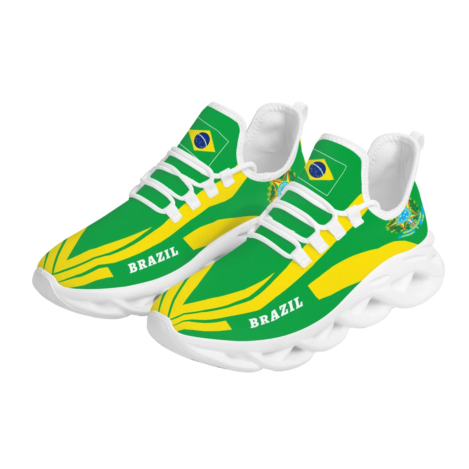 Ladies Platform Shoes Brazil Flag Print Lace Up Sneakers High Quality Wearable Non-Slip Outdoor Walking Shoes Zapatos Mujer - Image 10