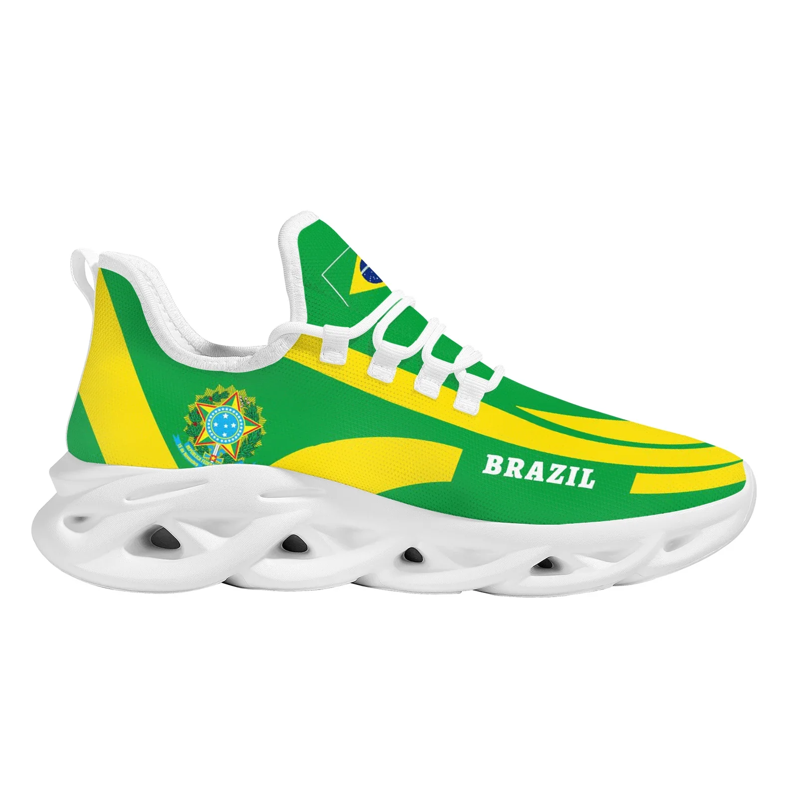 Ladies Platform Shoes Brazil Flag Print Lace Up Sneakers High Quality Wearable Non-Slip Outdoor Walking Shoes Zapatos Mujer - Image 8
