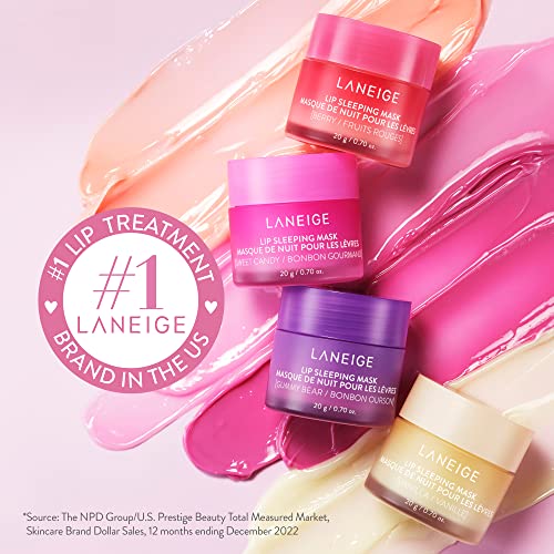 LANEIGE Lip Sleeping Mask - Berry: Nourish & Hydrate with Vitamin C, Antioxidants, 0.7 oz. - Image 4