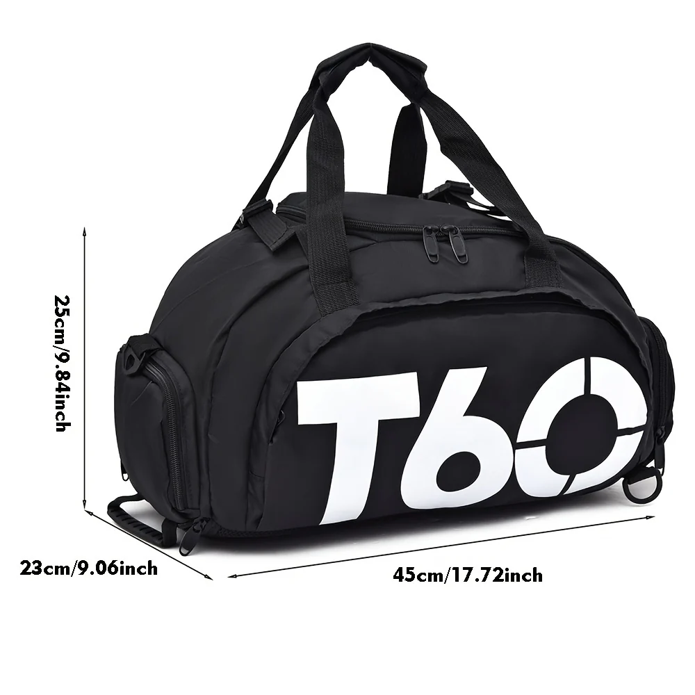 Large Capacity Duffle Tote Bag, Nylon Lightweight Luggage Bag With Shoe Compartment, Portable Travel Storage Bag Unisex Bag For Daily Use - Image 2
