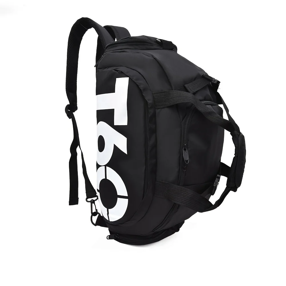 Large Capacity Duffle Tote Bag, Nylon Lightweight Luggage Bag With Shoe Compartment, Portable Travel Storage Bag Unisex Bag For Daily Use - Image 3
