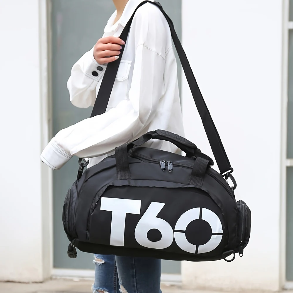 Large Capacity Duffle Tote Bag, Nylon Lightweight Luggage Bag With Shoe Compartment, Portable Travel Storage Bag Unisex Bag For Daily Use - Image 9