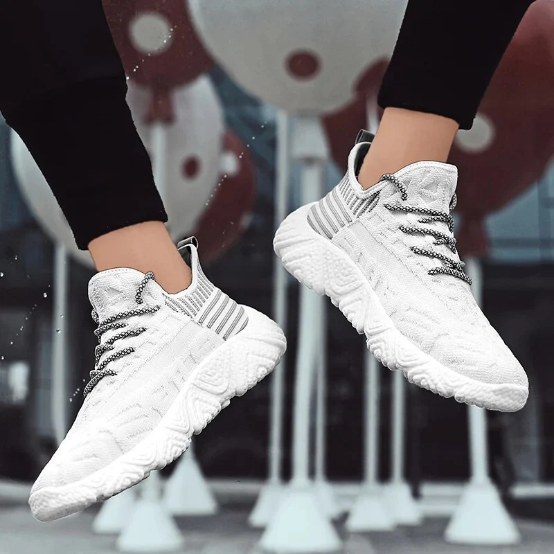 Large Size New Brand Fashion Men Casual Shoes Light Breathable Mesh Shoes Men Sneakers Lace Up Shoes Men zapatillas hombre 39-46 - Image 5