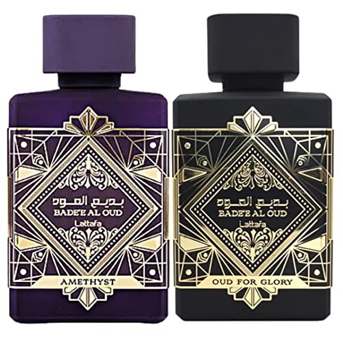 Lattafa Bade'e Al Oud 2-Piece Set for Unisex, (3.4 Oz Amethyst Eau De Parfum Spray + 3.4 Oz Oud for Glory Eau De Parfum Spray) - Image 7