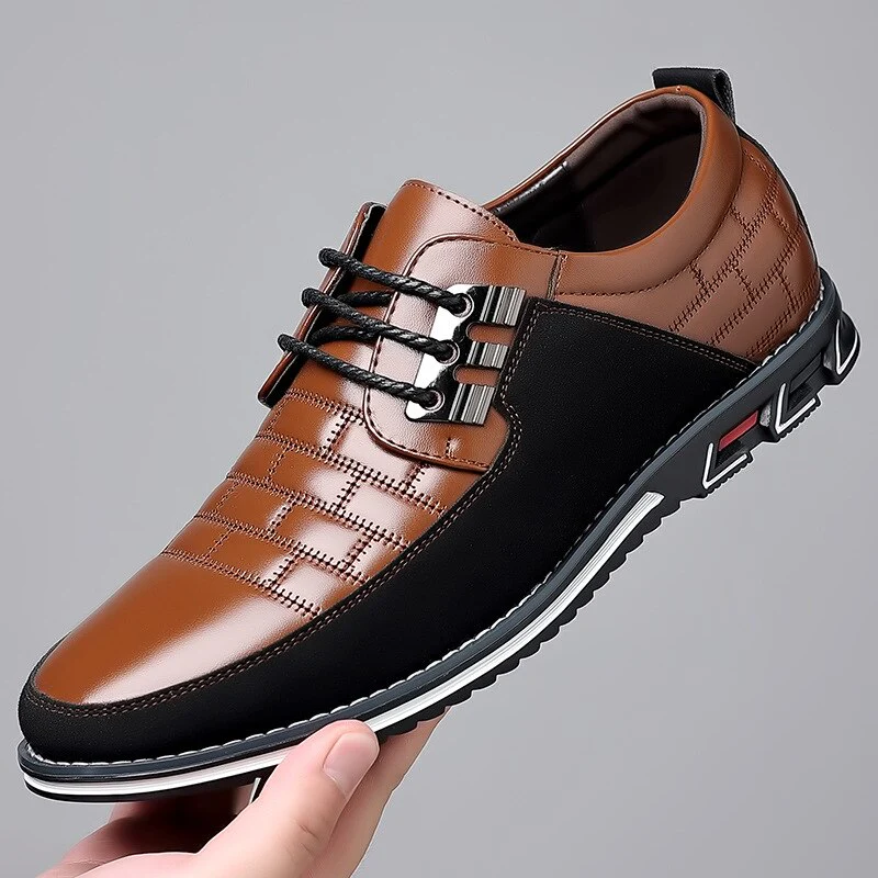 Leather Shoes for Men Fashion Casual Male Business Shoes Office Comfort Men Work Shoes Men Loafers Sapato Masculino - Image 2